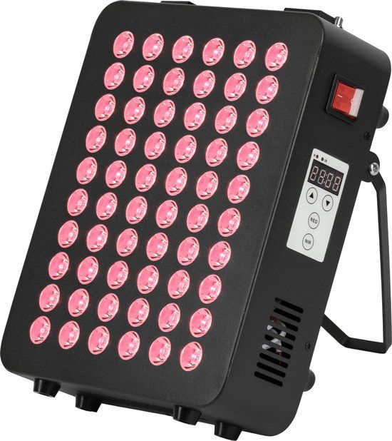 Liroma® Roodlichttherapie - 2 Golflengten - Timer - Led Infraroodlamp - Infraroodtherapie - Rood