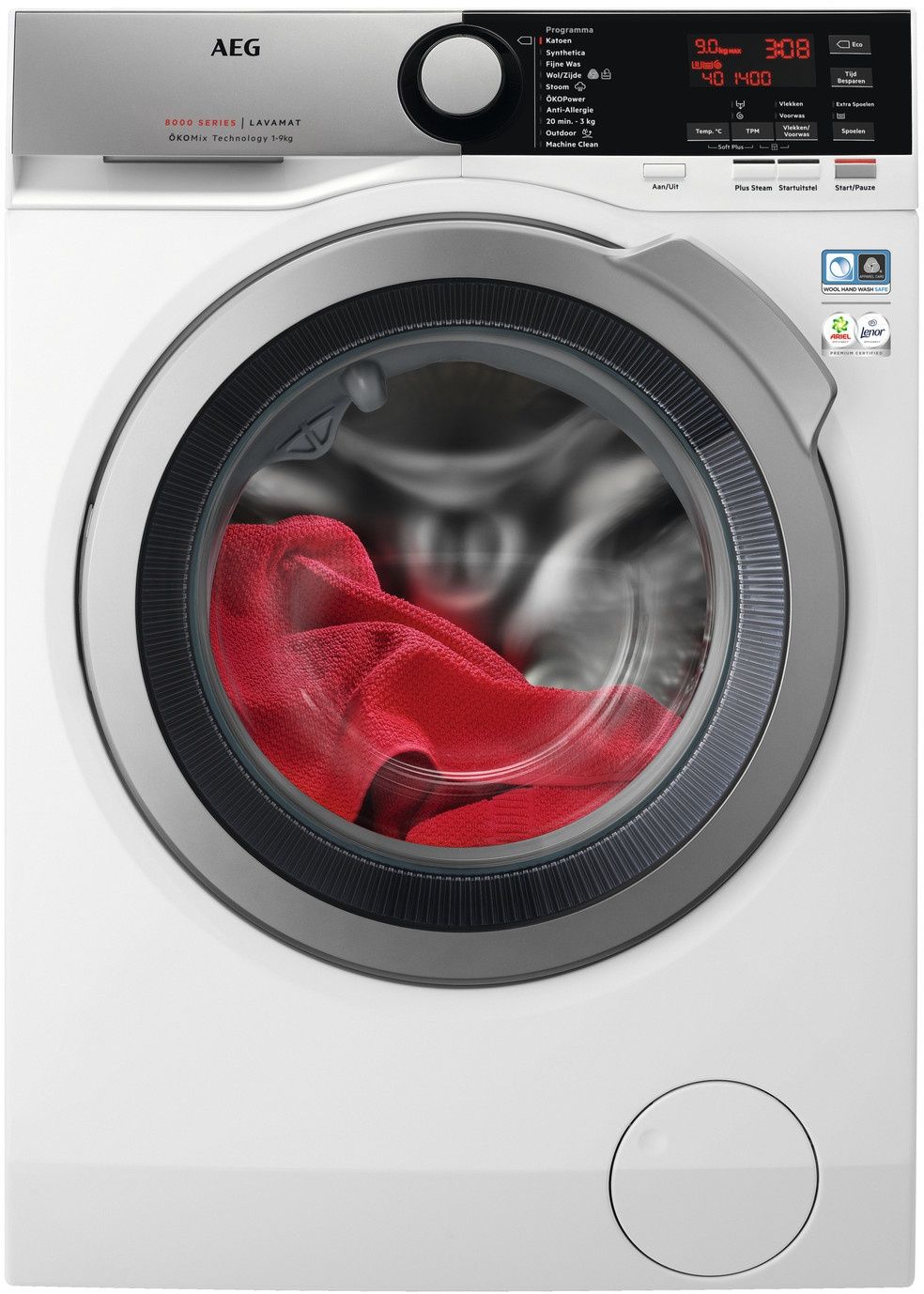 Aeg L8FEOKOMIX - Wasmachine - 9kg - 1600rpm - Energieklasse B