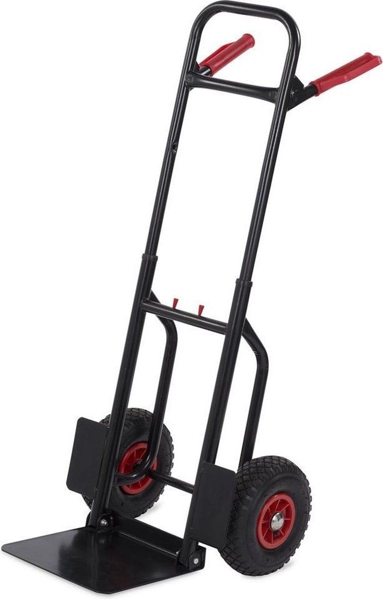Kreator KRT670303 - Steekwagen - Opvouwbaar - Draagvermogen 200 Kg - Rood Zwart