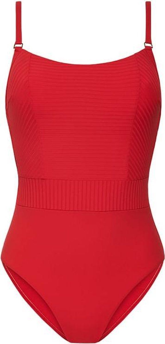 Cyell Scarlett - Dames Badpak Voorgevormd - Hooggesloten - Rood