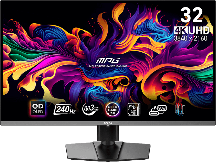 Msi Zwart Mpg 321Urx - Qd-Oled Monitor - 240Hz 0,03Ms