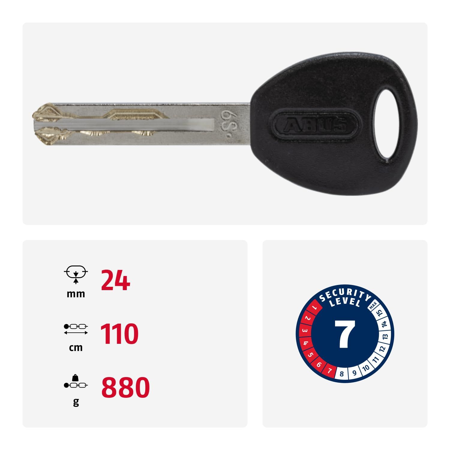 Abus Yarnit 4004K Kettingslot 110cm - Beige