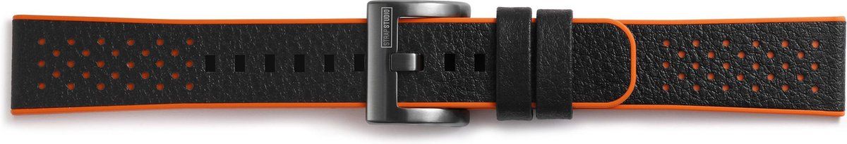 Samsung Gear Sport - Hybrid Sport Armband - Rubber en leer - Oranje