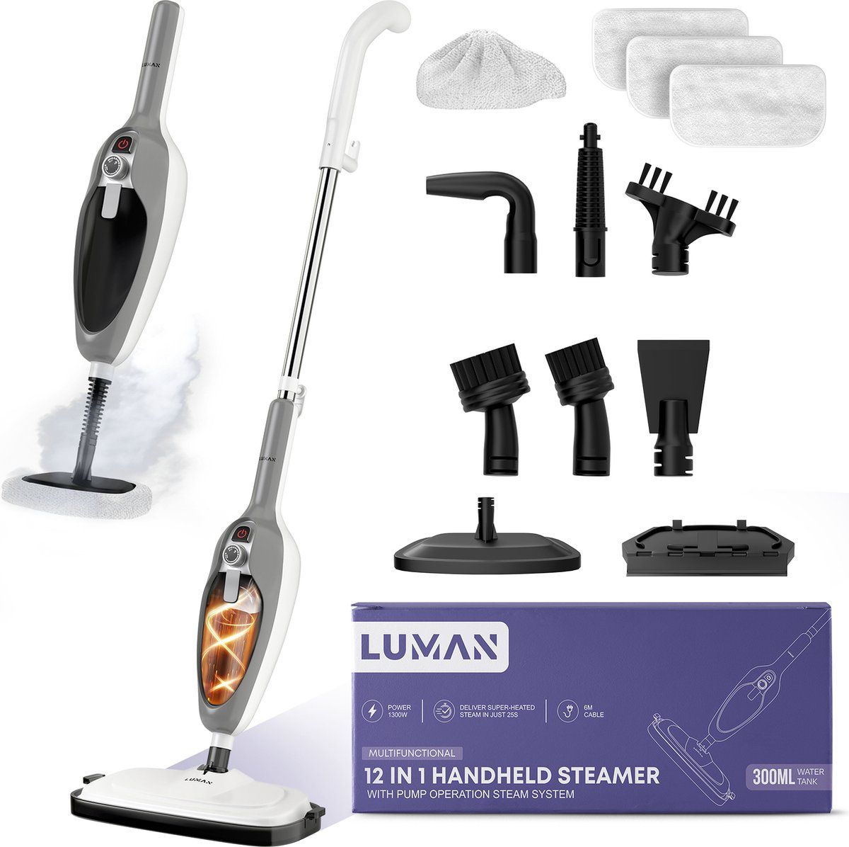 Stoomreiniger grijs V1