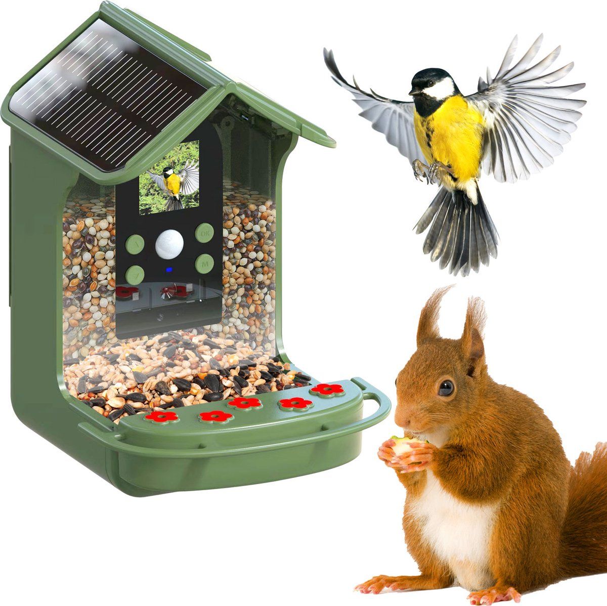 Easypix BirdyCam - Vogelvoederhuisje Met Camera - Full Hd 1080p - Zonne-energie