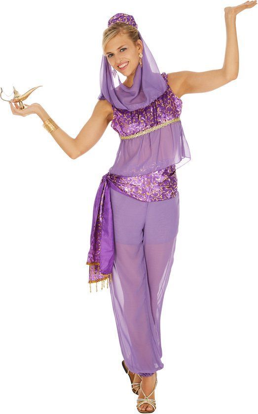 Dressforfun Vrouwenkostuum - Betoverende Oosterse Dame - Chiffon En Satijn