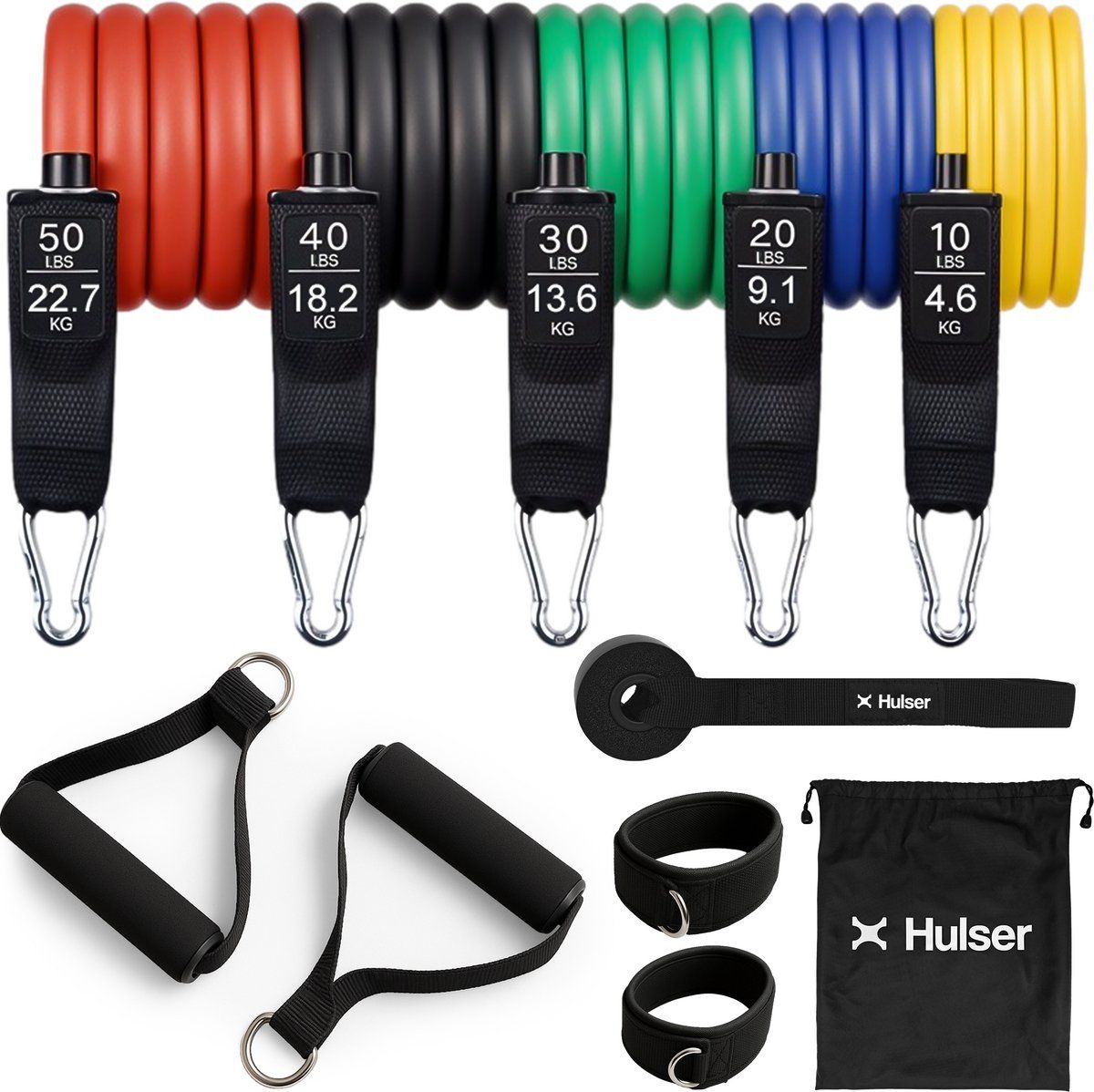 Latex Resistance tubes (5-delige set)