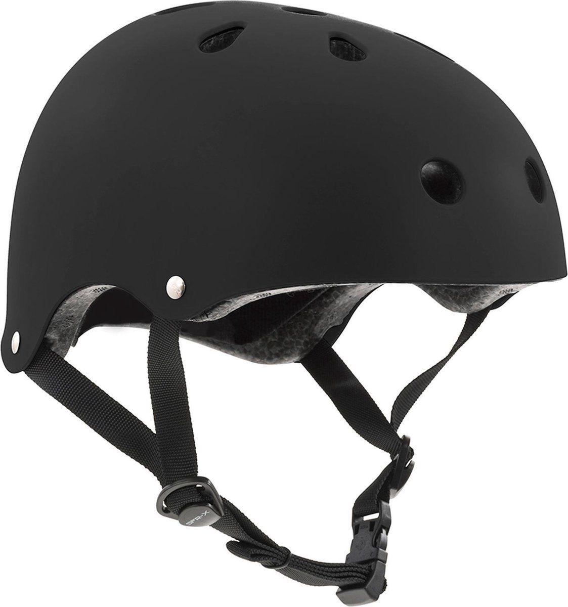 Sfr Essentials - Skatehelm - Goede Pasvorm En Ventilatie - Mat Zwart - 49/52 Cm