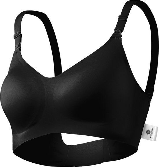 Vulpes Goods® BabyCare - Voedingsbh - Naadloos En Ademend - Zwart