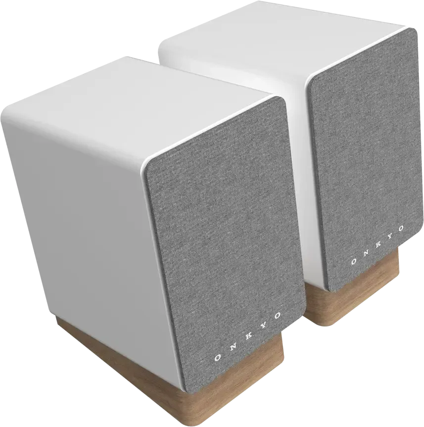 Onkyo GX-10DB - Actieve Boekenplank Speakers - 30W Vermogen - Wit