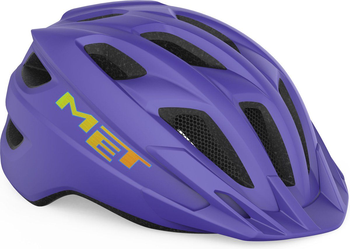 Met Crackerjack Mips - Fietshelm Kinderen - Unisize (52-57cm) - Paars Mat