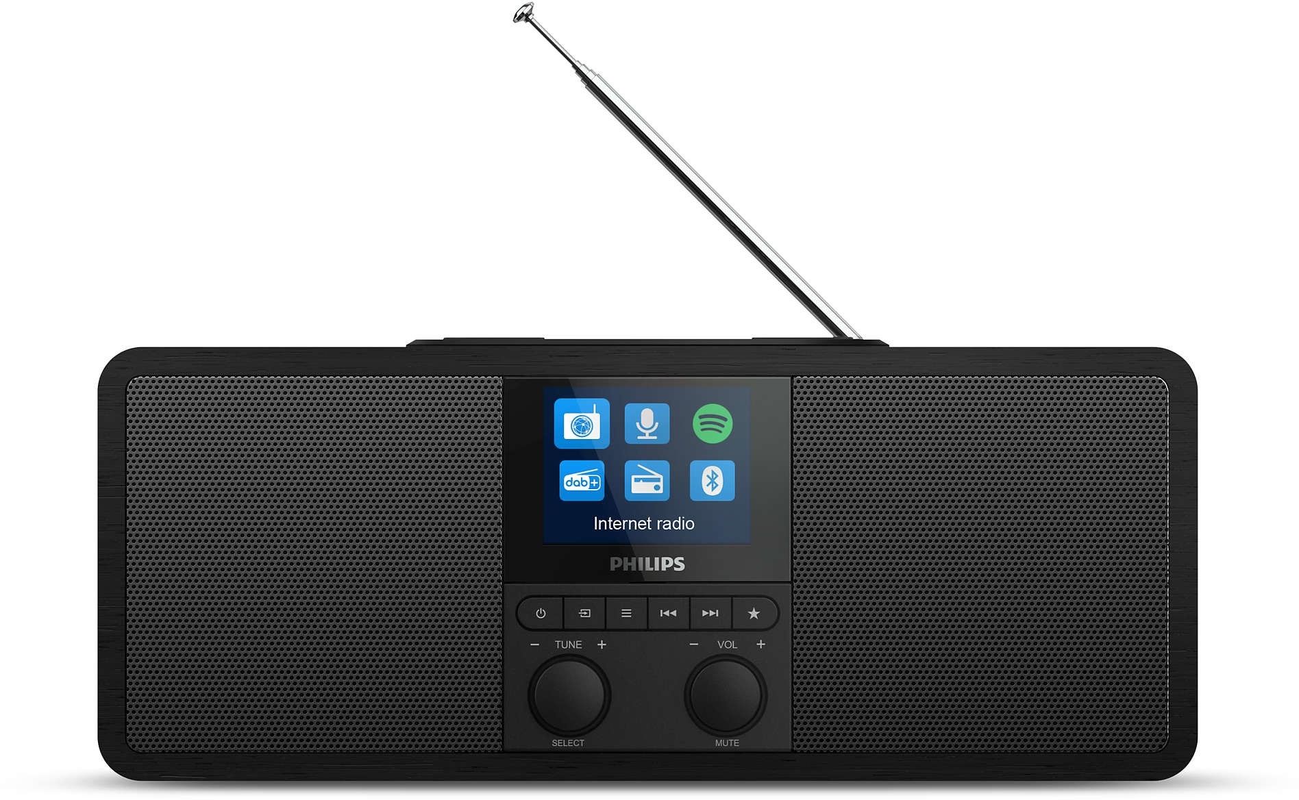 Philips TAR8805/10 - Hybride digitale internetradio - Bluetooth - Zwart