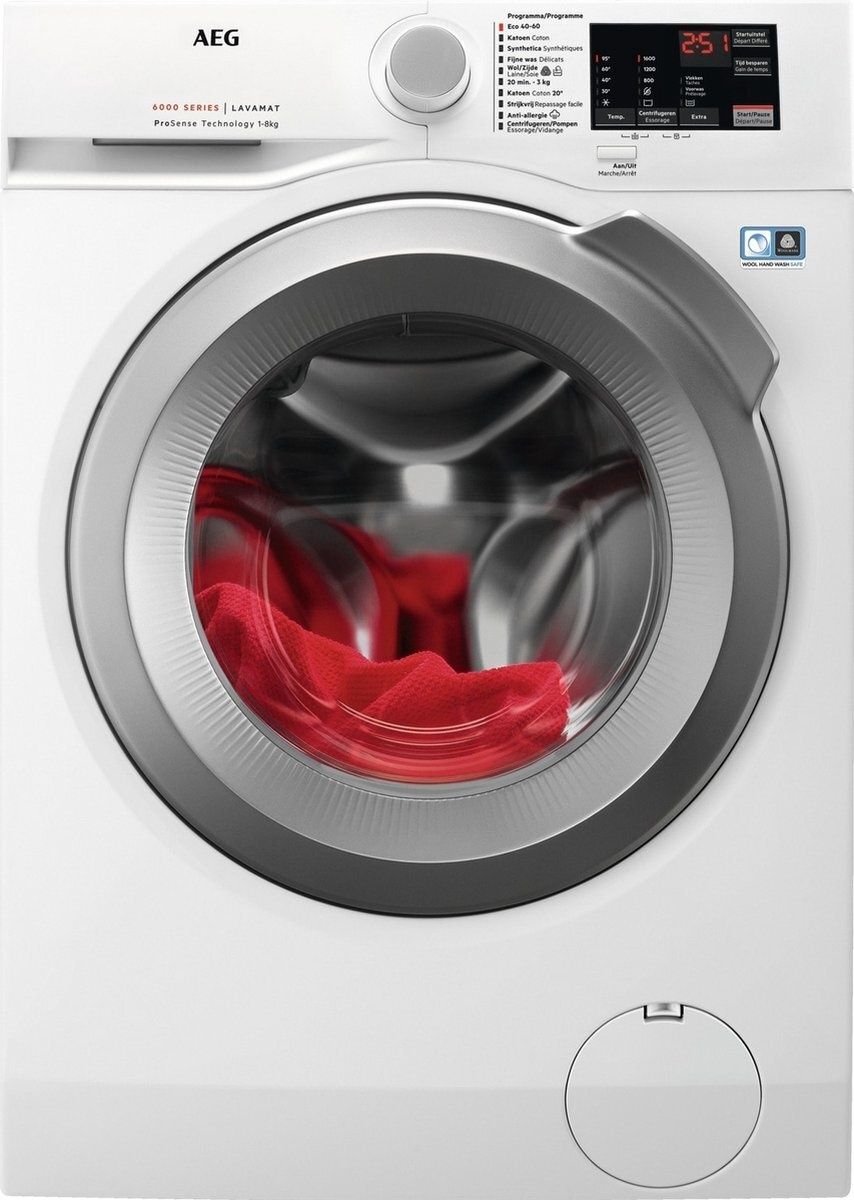 AEG LF62CS86 - Wasmachine - 8kg laadvermogen - A energieklasse