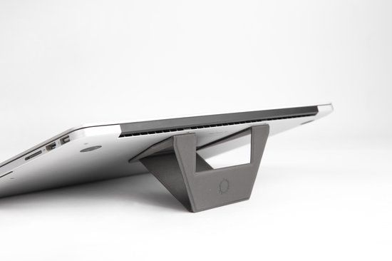Allocacoc FOLDSTAND - Laptopstandaard - Onzichtbaar en lichtgewicht - Donkergrijs