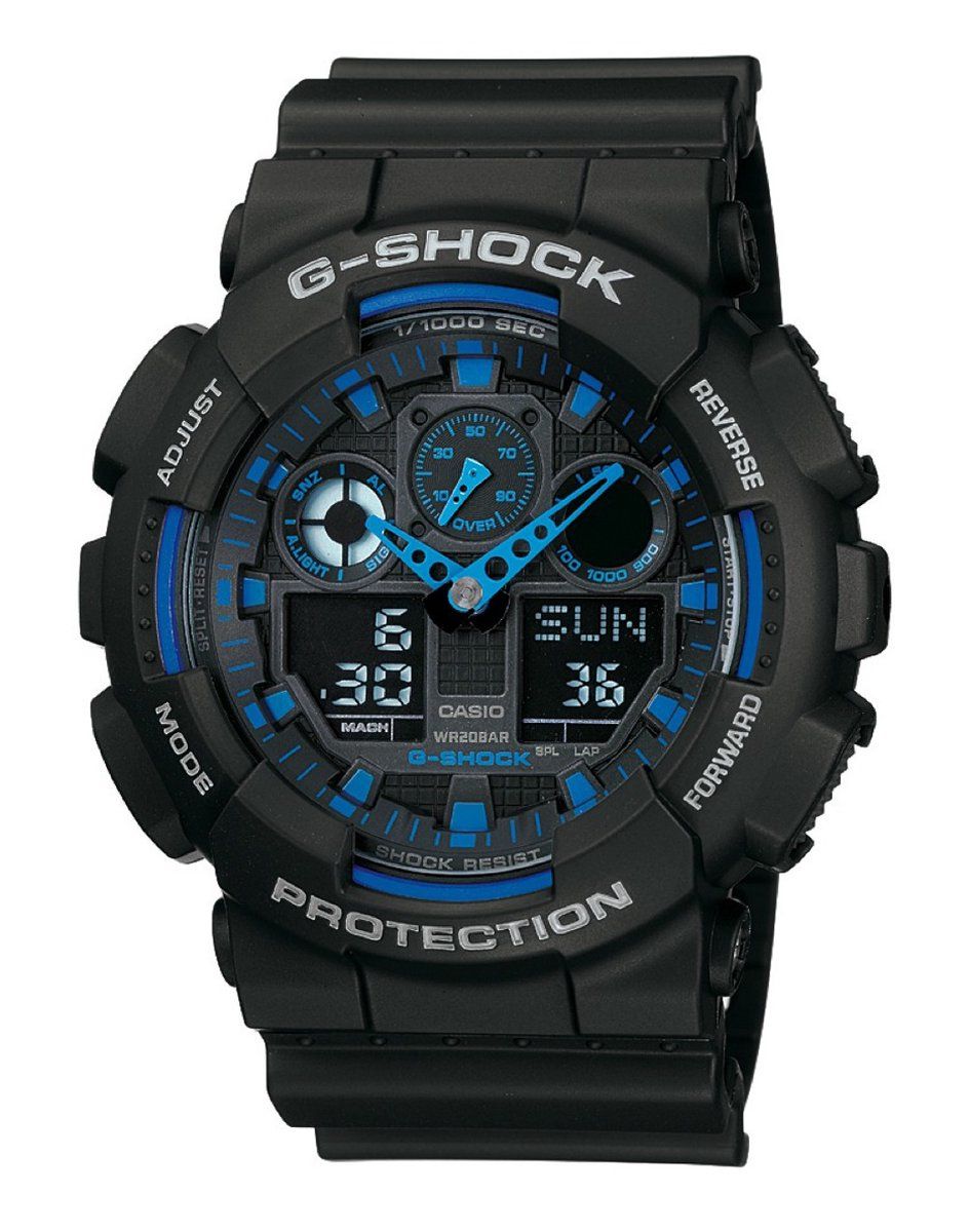 Casio G-Shock GA-100-1A2ER - Polshorloge - 50 mm - Zwart