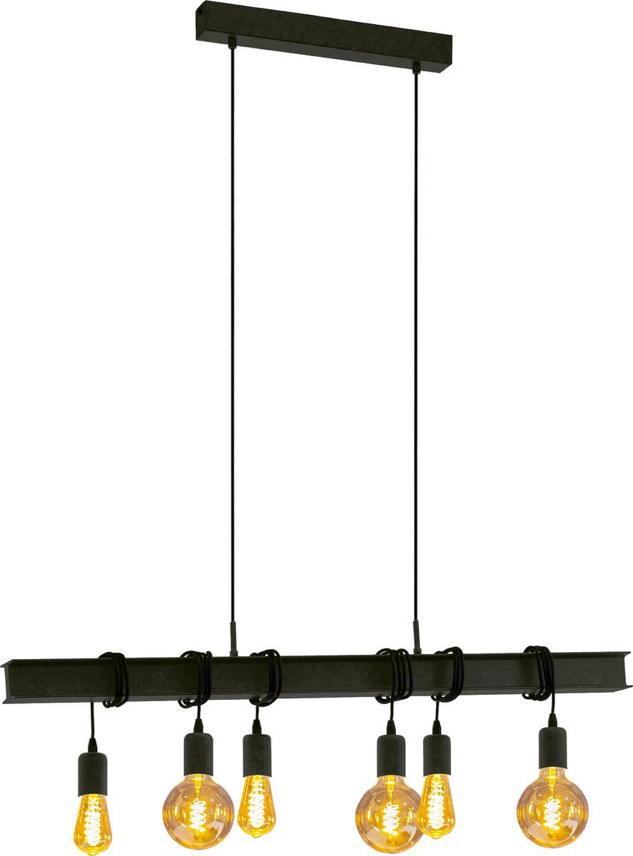 Eglo Townshend 6 - Hanglamp - 4 Lichtpunten - Zwart
