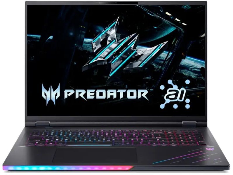 Acer Zwart Predator Helios 18 Ai Ph18-73-95Wr - Gaming Laptop - Intel Core Ultra 9 275Hx 64Gb 5Tb Geforce Rtx 5080 18"Wqxga