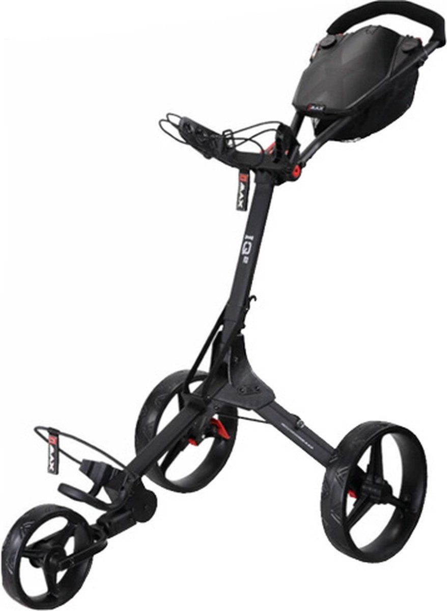 Big Max Iq 2.0 - 3-wiel Golftrolley - Stijlvol En Gebruiksvriendelijk - Zwart