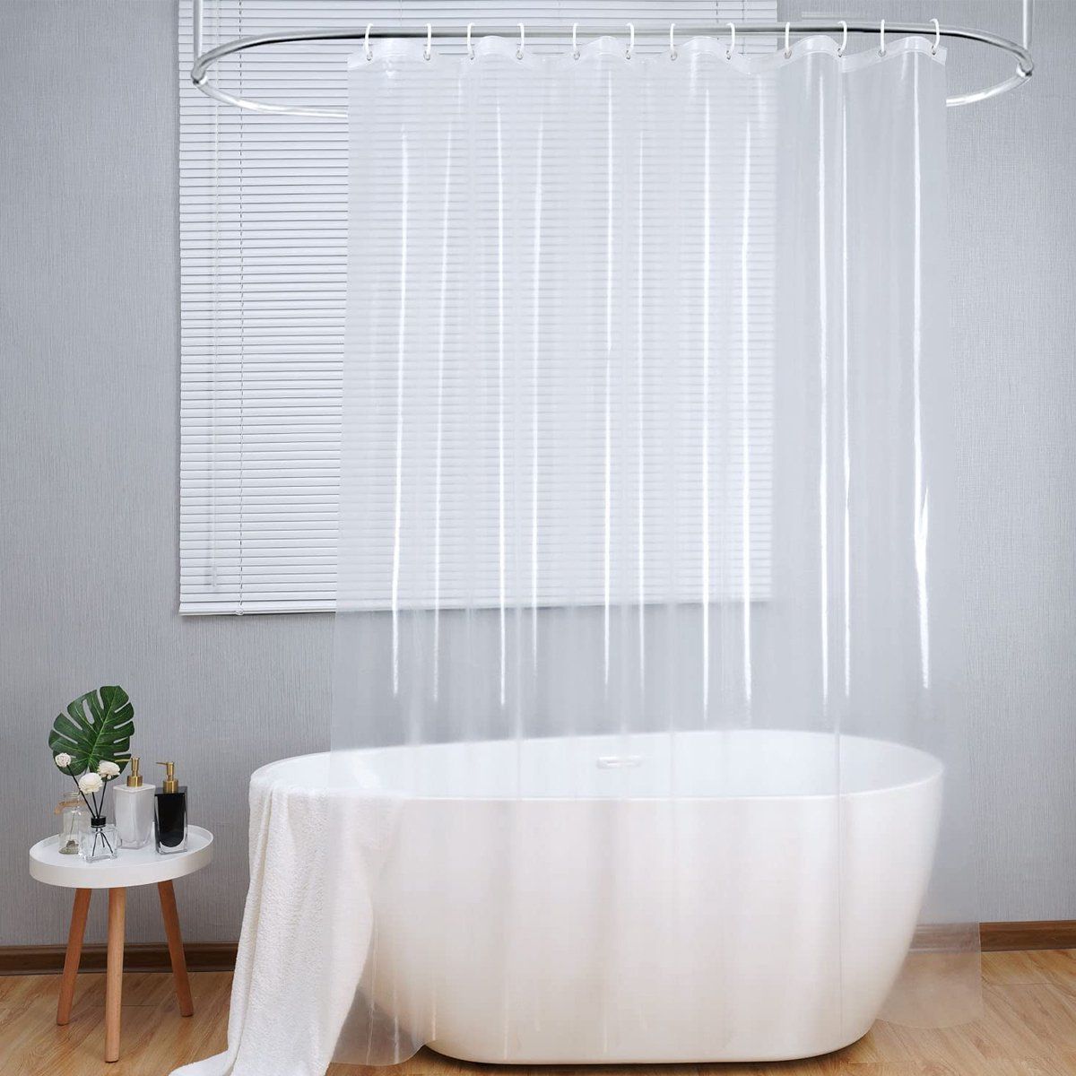 Loti Living Douchegordijn Anti Schimmel– Transparant - Inclusief Ringen – Waterdicht - Peva - Douchegordijn 180x200 Cm