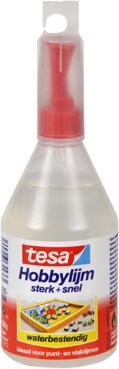 Tesa Hobbylijm 180 Gram - Hobbymateriaal/Knutselbenodigdheden - Hobbylijmen - Plakken/Lijmen - Knutselen - Alleslijm