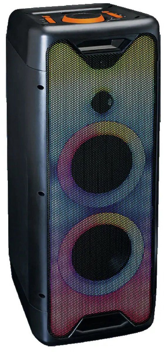 Lenco Ml-Pa-Bt-02-Bk - Bluetooth Pa-systeem - 100W Rms Met Led-verlichting - Zwart