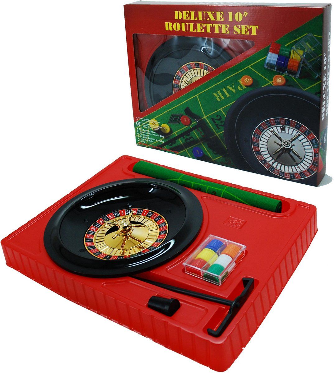 HOT Games Rouletteset 25 cm - Indoor actiespel - Compleet met 60 fiches