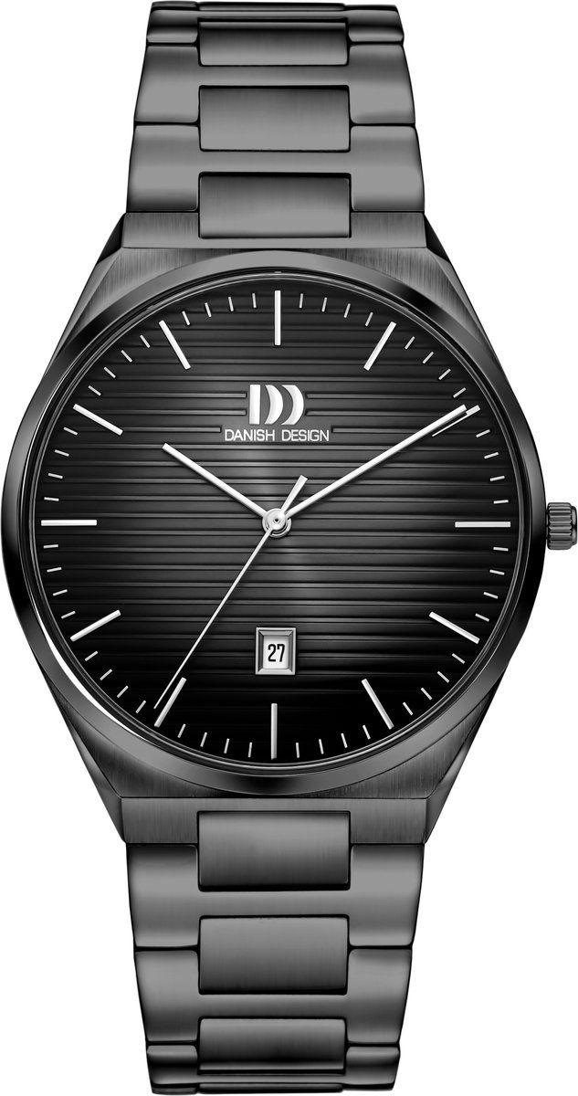 Danish Design IQ96Q1302 - Polshorloge - Quartz - Antraciet