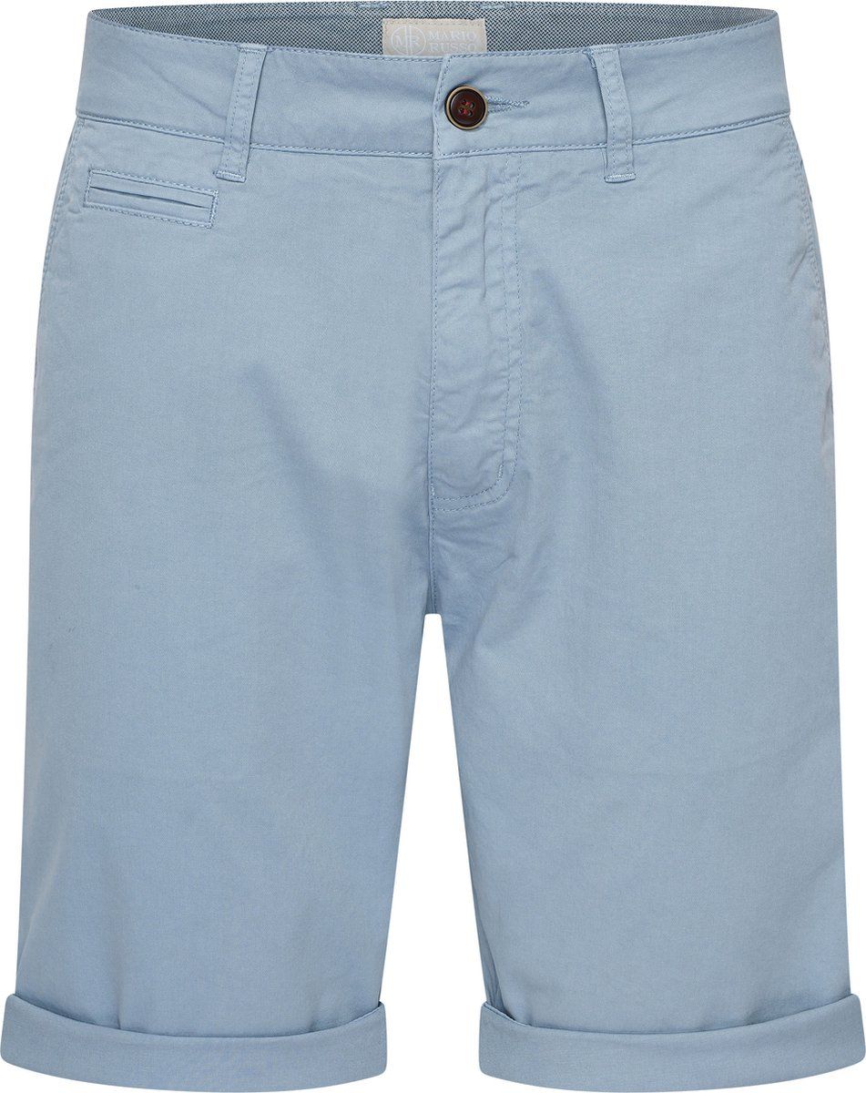 Mario Russo Chino Short - Korte Broek Heren - Katoen - Lichtblauw - L