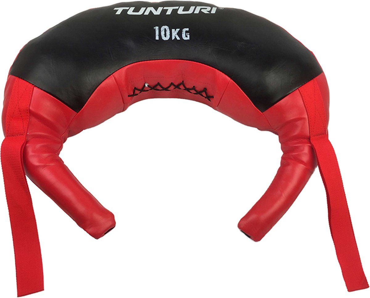 Tunturi Bulgarian Bag - Fitness Sandbag 10kg - Inclusief Gratis Fitness App - Rood