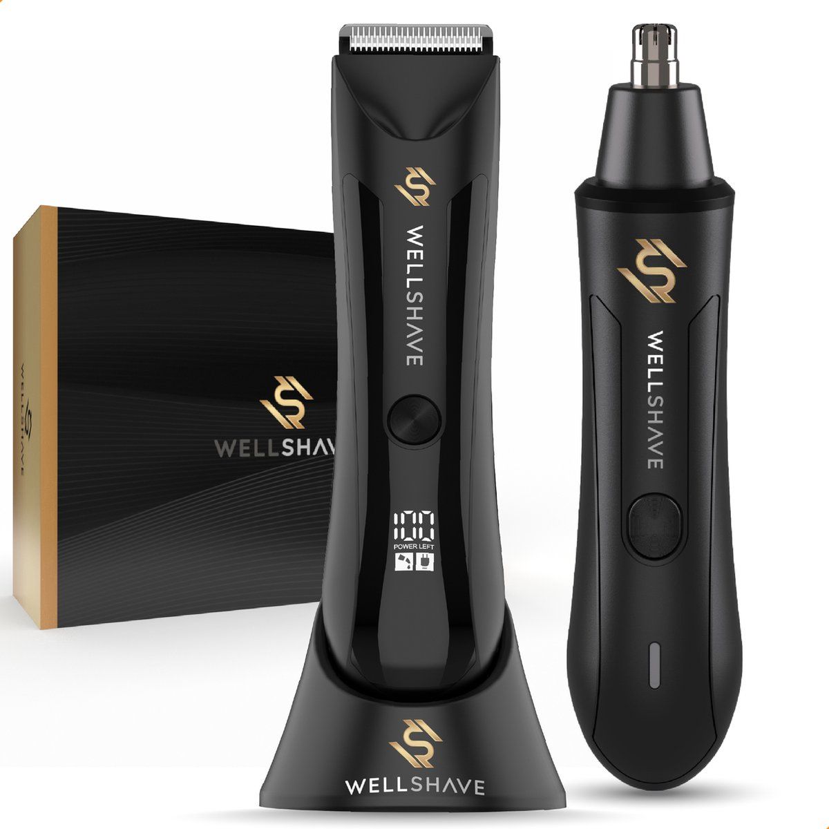 Wellshave Shave Package 2.0 - Bodygroomer&Neustrimmer - SkinSafe Technology - Draadloos