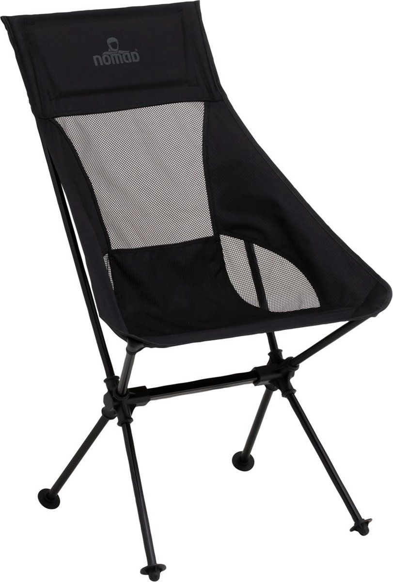 Nomad® Sarek Comfort - Campingstoel - Ultra-lichtgewicht - Zwart