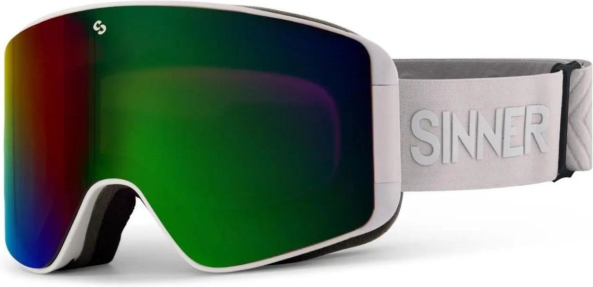 Sinner Aura - Skibril - Magnetische Lenzen - Wit