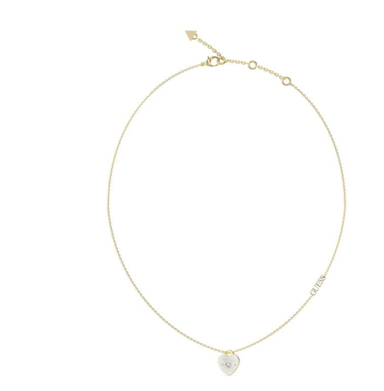 Merkloos Guess Jewellery JUBN05052JWYGWHT-U Goudkleurig - Wit