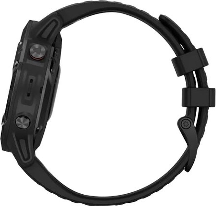 Garmin Fenix 6 Pro 47 mm zwart met een zwarte siliconen polsband refurbished, photo 4