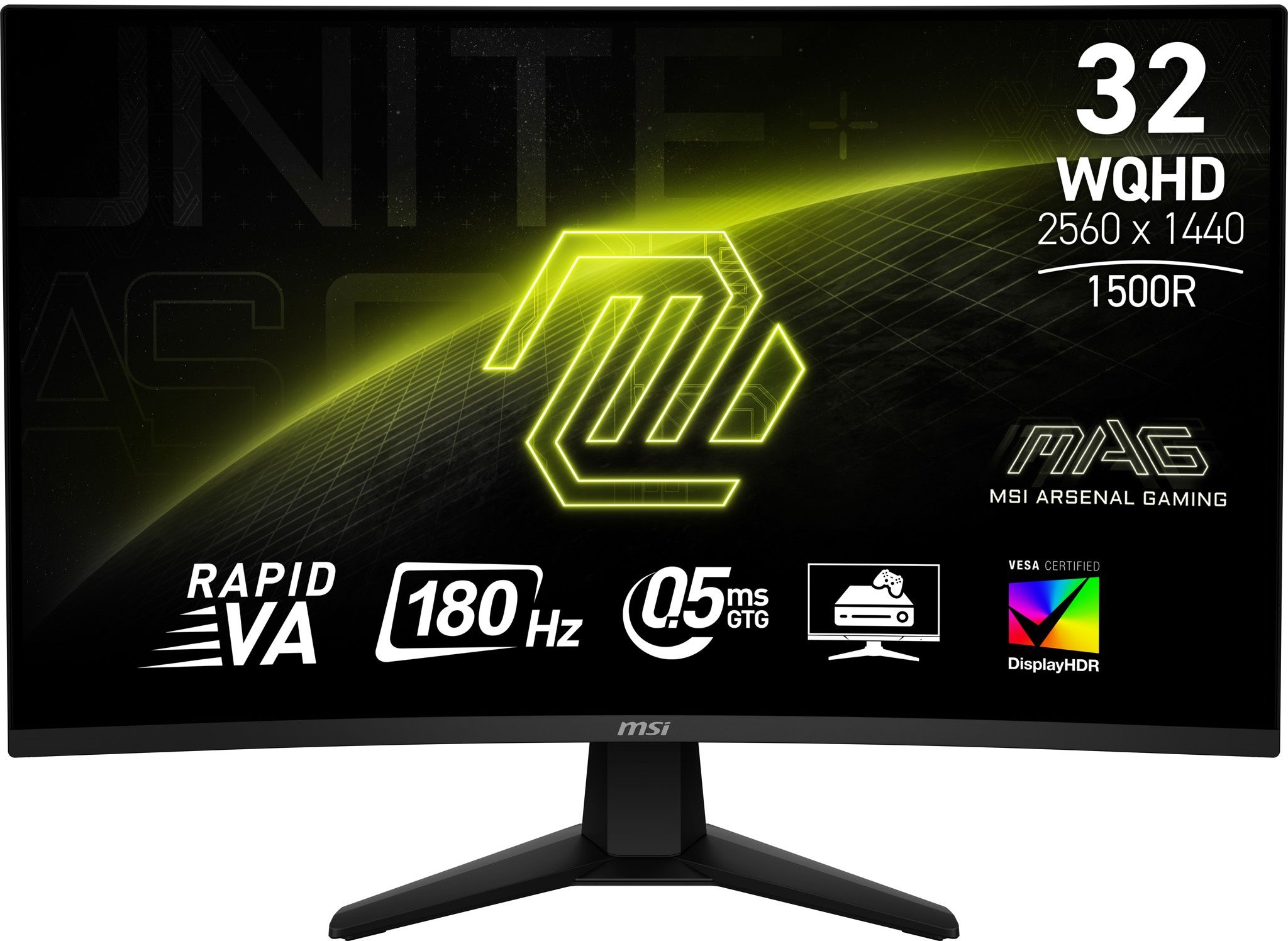Msi Zwart Mag 32Cq6f - Gaming Monitor - 31,5"2560X1440 180Hz Va