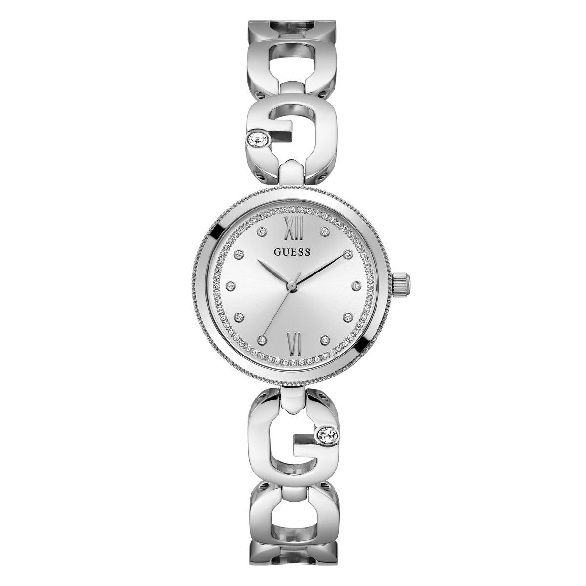 Guess Empower GW0759L1 - Polshorloge - Staal -Ø 30 Mm - Zilverkleurig