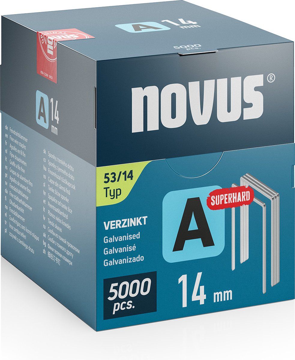 Novus 042-0764 - Niet Type 53 - Fijndraad 14 mm - 5000 stuks