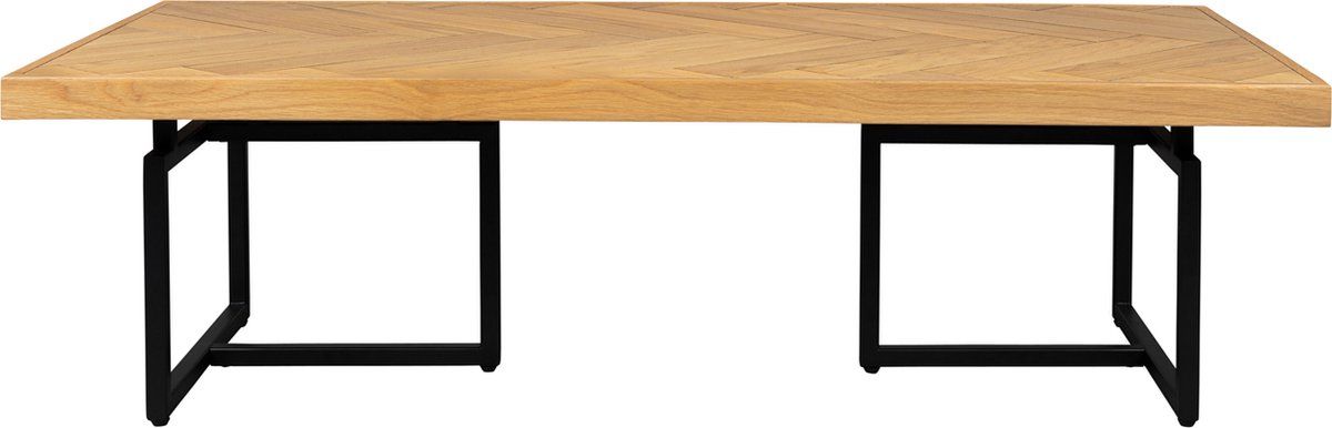 Dutchbone Class - Salontafel 120x60 Cm - Eiken Met Visgraatpatroon - Bruin