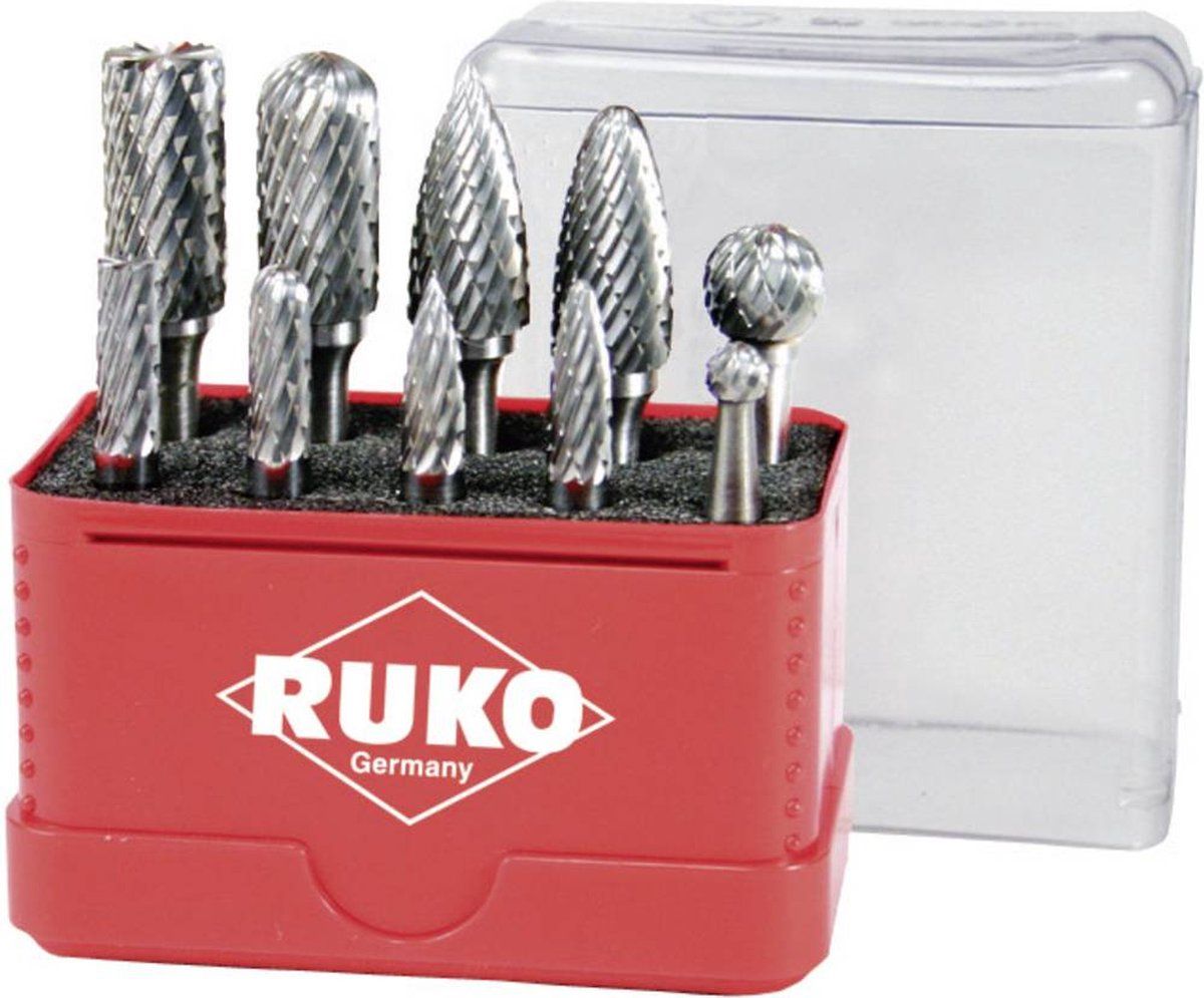 Ruko 116002 - Freesstift Hardmetaal - 10-delig -Ø D1 6 Mm