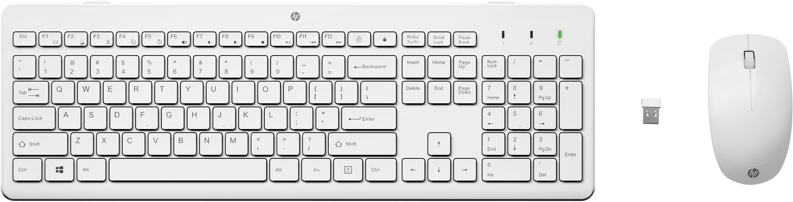 HP 230 - Draadloze Muis- en Toetsenbordcombo - AZERTY - Wit refurbished, photo 3