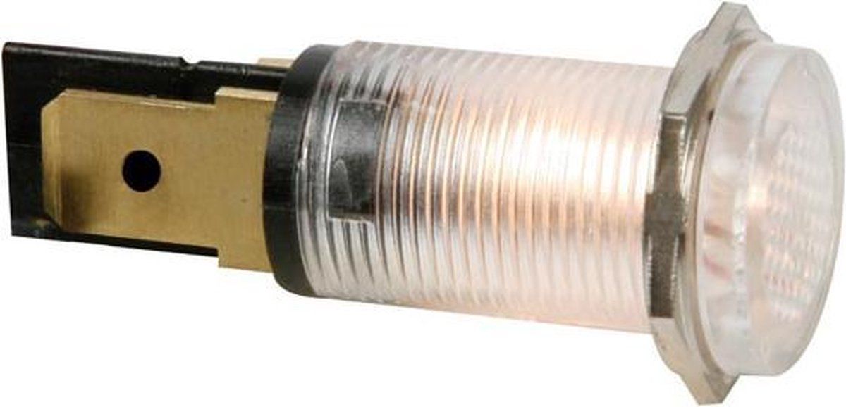 RONDE SIGNAALLAMP 14mm 12V HELDER (HRJC012C)