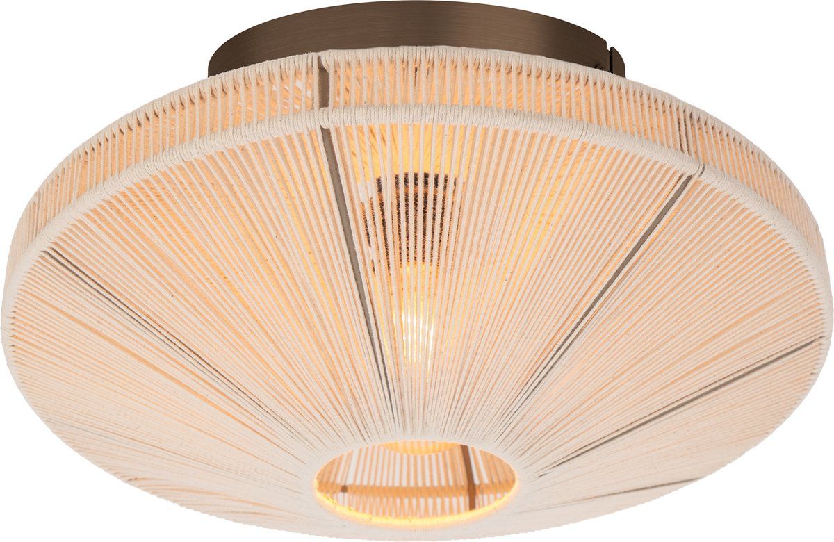 Eglo Orimini Plafondlamp - E27 -Ø 38 Cm - Crème/Brons - Dimbaar