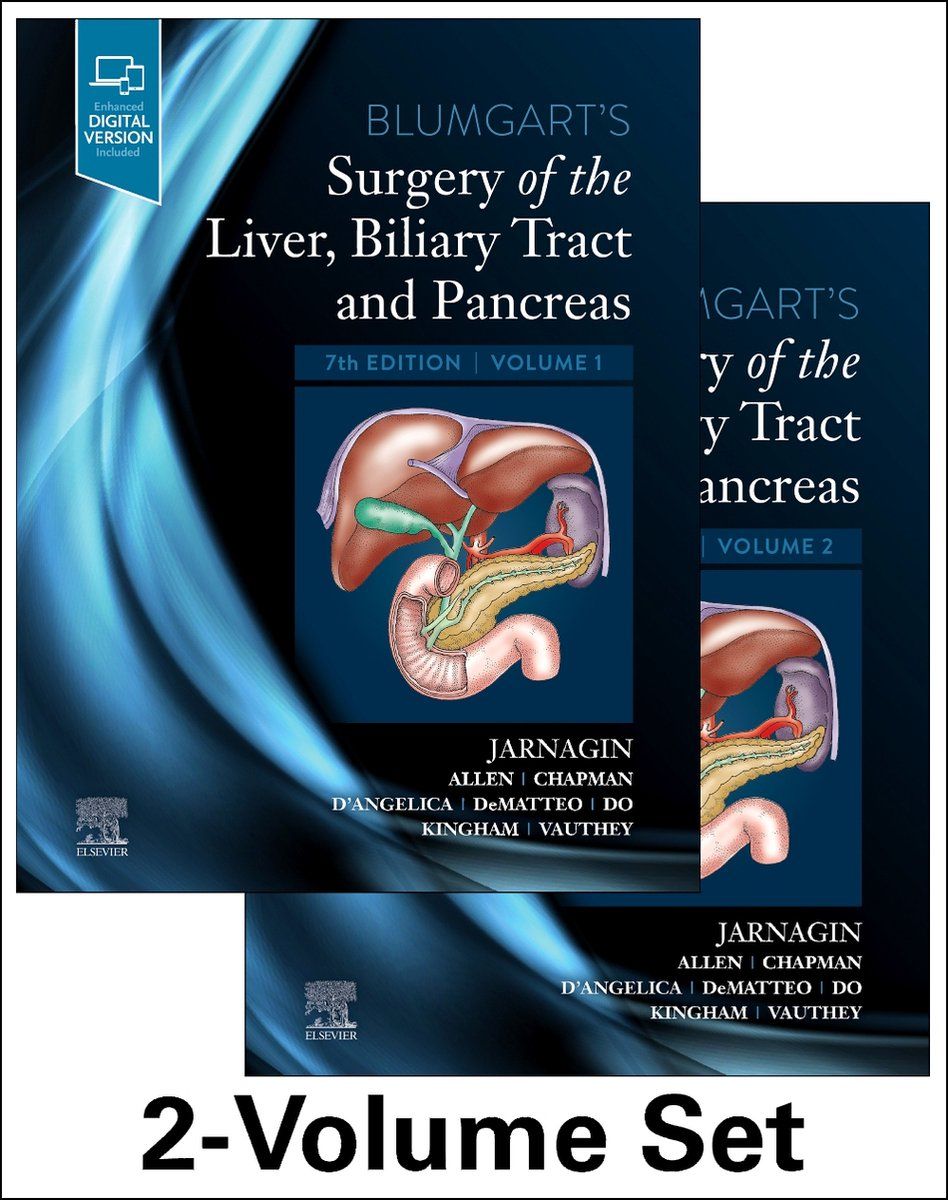 William Jarnagin Blumgart's Surgery Of The Liver Biliary Tract And Pancreas - 2-Volume Set - Inclusief EBook (2 Stuks)