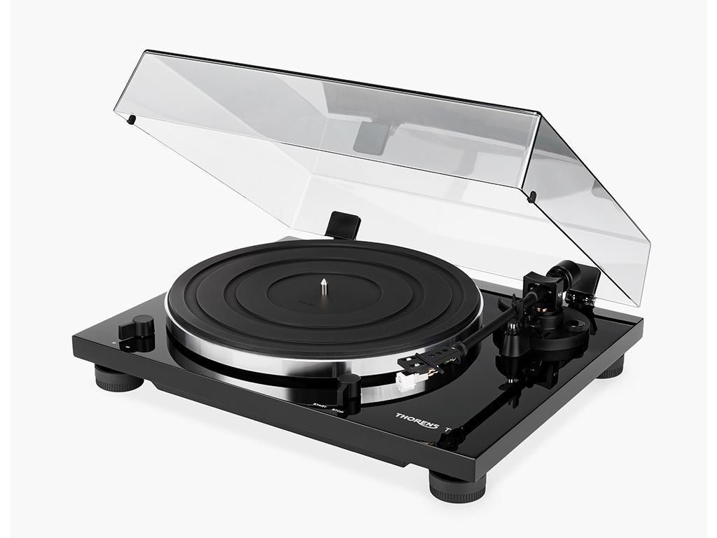 Merkloos Thorens Td 201 Zwart Handmatige Snaaraangedreven Platenspeler