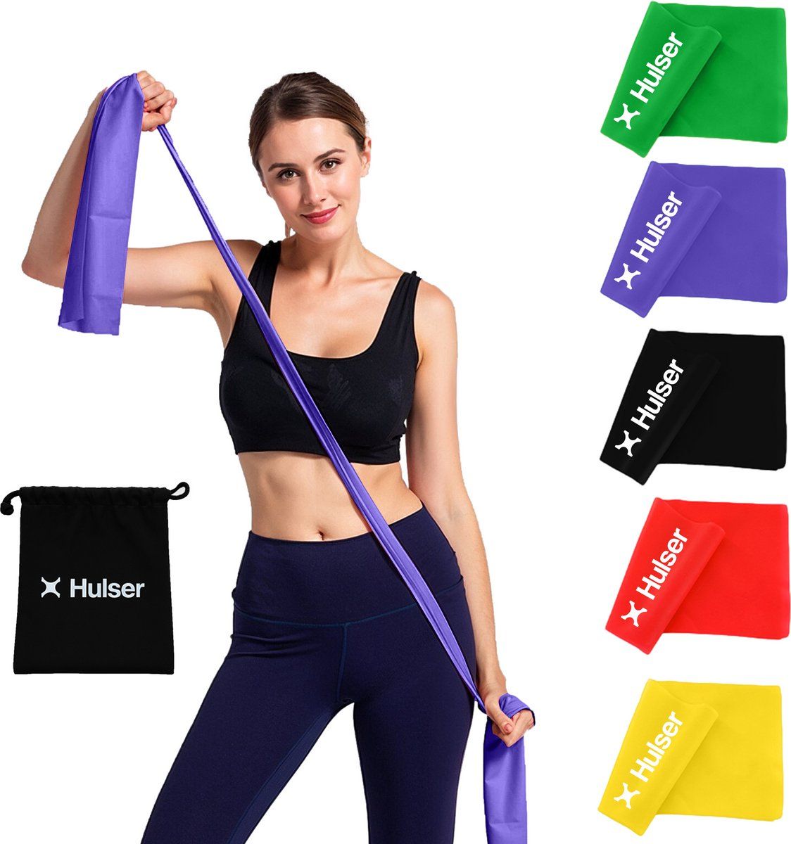 Lange Resistance bands (5-delige set)