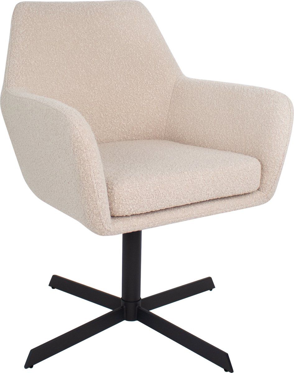 Kick draaistoel Viktor Boucle - beige