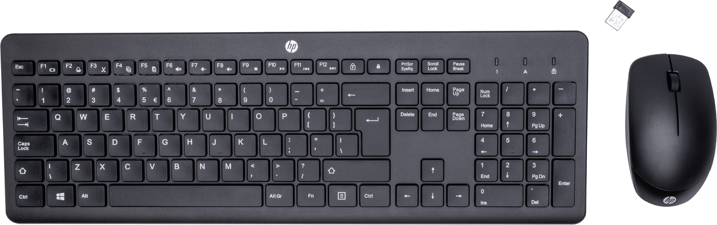 HP 230 - Draadloze muis- en toetsenbordcombo - QWERTY NL - Zwart