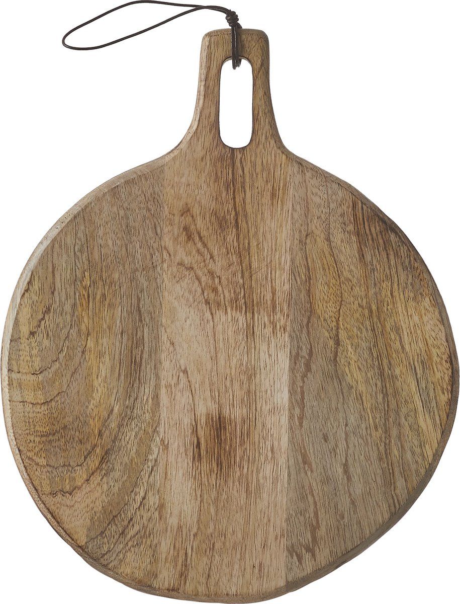 Mica Decorations Duko - Serveerplank -Ø28 Cm - 100% Fsc Mangohout - Bruin