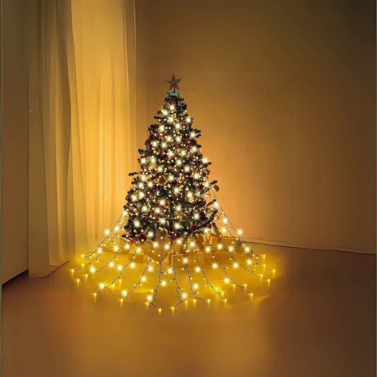 Giftmas Kerstboom Kerstverlichting Ring - Lichtslinger - Kerstversiering - Lichtsnoer - Kerstboom Lampjes Slinger - 280 Led Kerstlampjes -