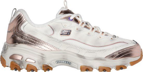 Skechers D'Lites-Vintage Vision - Dames Sneakers - Maat 36 - Crème/Goud